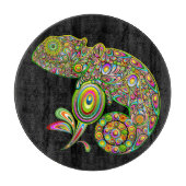 Chameleon Psychedelic Fantasy Snijplank (Voorkant)