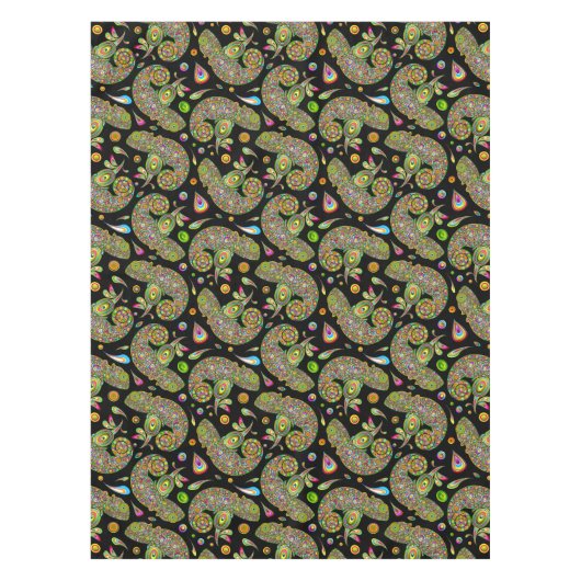 Chameleon Psychedelic Fantasy Tafelkleed (Voorkant)