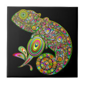 Chameleon Psychedelic Fantasy Tegeltje (Voorkant)