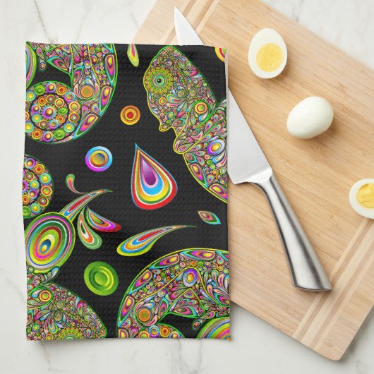 Chameleon Psychedelic Fantasy Theedoek (Quarter Fold)