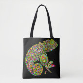 Chameleon Psychedelic Fantasy Tote Bag (Voorkant)
