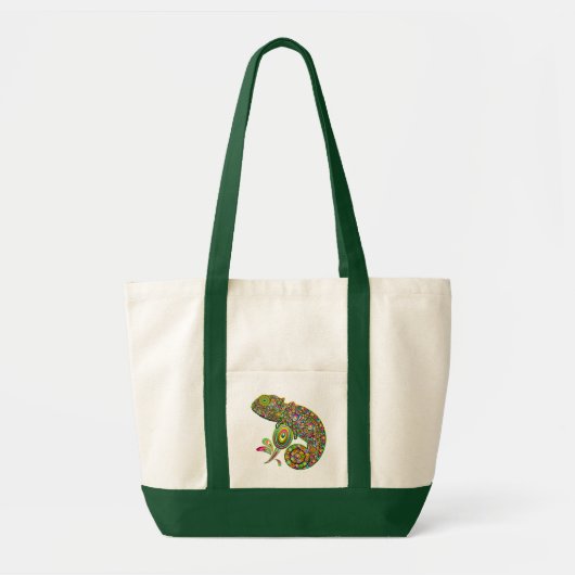 Chameleon Psychedelic Fantasy Tote Bag (Voorkant)