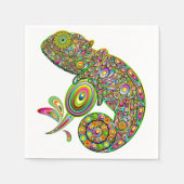 Chameleon psychedelische fantasie servet (Voorkant)