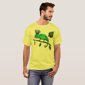 Chameleon Punk - Mannen (geel) T-shirt (Voorkant volledig)