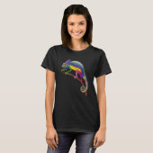 Chameleon Reptile Keeper Herpetologist Animal T-shirt (Voorkant volledig)