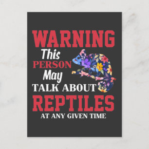 Chameleon Reptile Lover Animal Fan Briefkaart