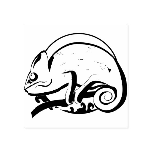 Chameleon Rubberstempel (Afrduk)
