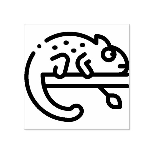 Chameleon Rubberstempel (Afrduk)
