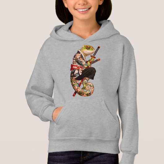 Chameleon Samurai – Getatoeëerde krijger met Katan (Voorkant)