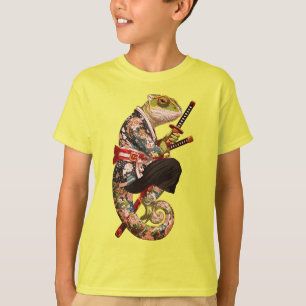 Chameleon Samurai – Getatoeëerde krijger met Katan T-shirt