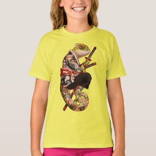 Chameleon Samurai – Getatoeëerde krijger met Katan T-shirt