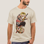 Chameleon Samurai - Getatoeëerde krijger met Katan T-shirt (Voorkant)