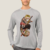 Chameleon Samurai – Getatoeëerde krijger met Katan Tri-Blend Shirt (Voorkant volledig)