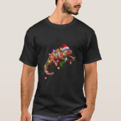 Chameleon Santa Ornat Decor T-shirt (Voorkant)