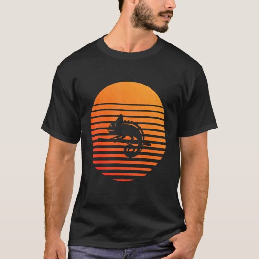 Chameleon Shadow Silhouette voor een zon T-shirt (Voorkant)