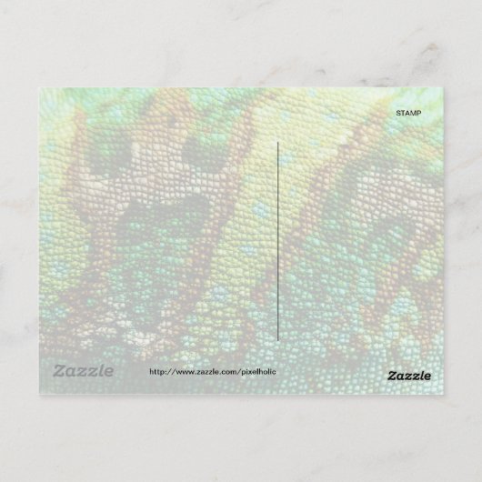 Chameleon Skin Briefkaart (Achterkant)