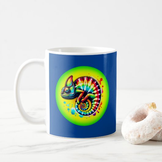 Chameleon Stropdas-Dye Koffiemok (Met donut)