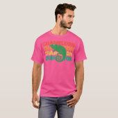 Chameleon tekst gesluierde Panther Chamaeleonidae  T-shirt (Voorkant volledig)