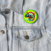 Chameleon Tie-Dye   Ronde Button 5,7 Cm (In situ)