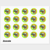Chameleon Tie-Dye Ronde Sticker (Vel)