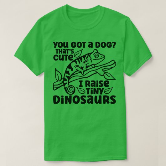 Chameleon Tiny Dinosaur Chameleons T-shirt (Design voorkant)
