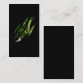 Chameleon Torn Art Animal Lizard Visitekaartje (Voorkant / Achterkant)