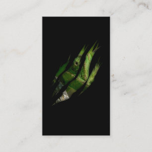 Chameleon Torn Art Animal Lizard Visitekaartje
