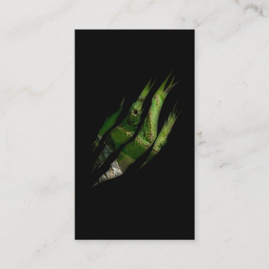 Chameleon Torn Art Animal Lizard Visitekaartje (Voorkant)