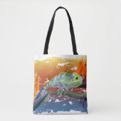 Chameleon  tote bag (Voorkant)