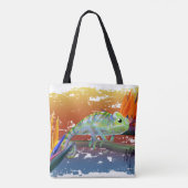 Chameleon tote bag (Achterkant)
