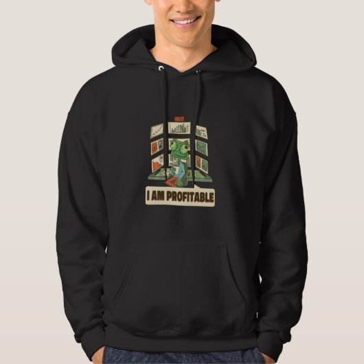 Chameleon Trader I Am Profiteable Candlestick Trad Hoodie (Voorkant)