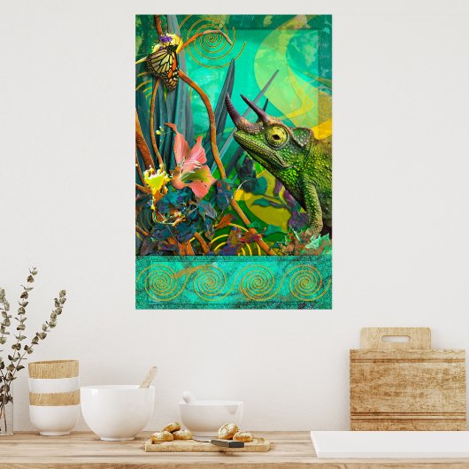 CHAMELEON WIJZIGEN POSTER (Keuken)