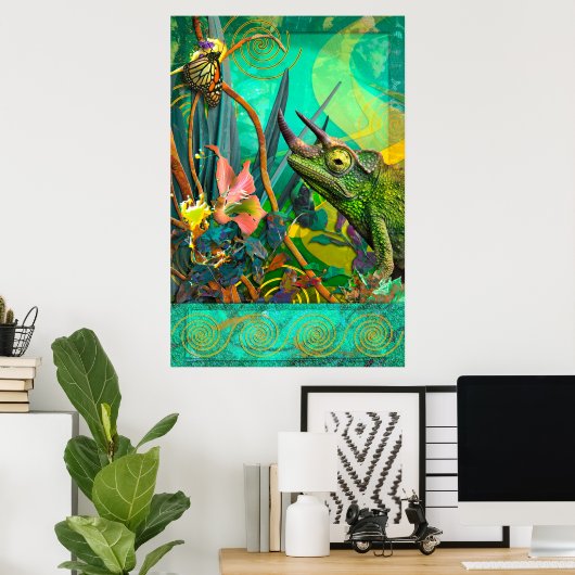 CHAMELEON WIJZIGEN POSTER (Thuiskantoor)