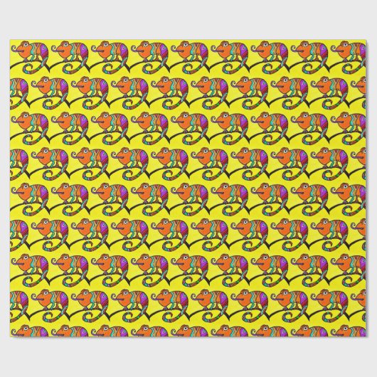 Chameleon Wrapping Paper Cadeaupapier (Vlak)