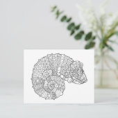 Chameleon Zendoodle Briefkaart (Staand voorkant)