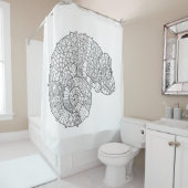 Chameleon Zendoodle Douchegordijn (In situ)