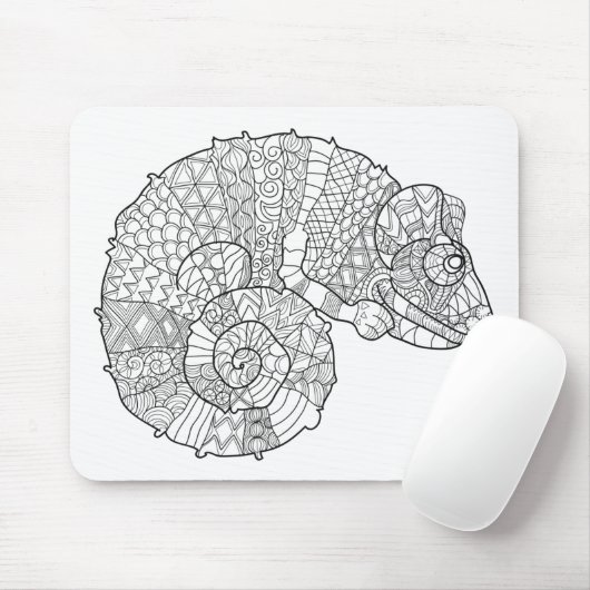 Chameleon Zendoodle Muismat (Met muis)