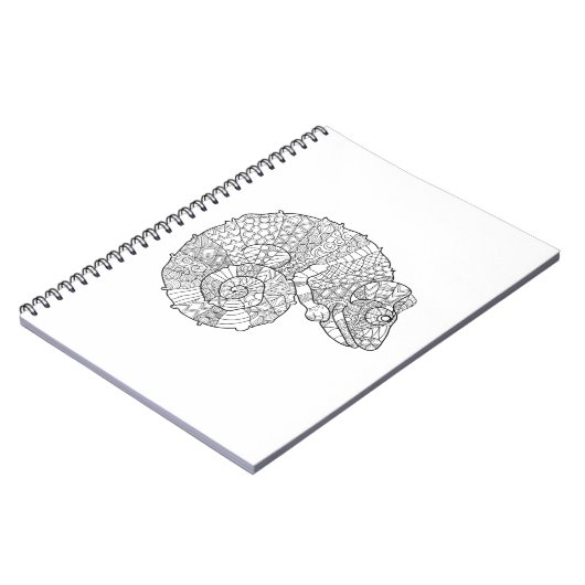 Chameleon Zendoodle Notitieboek (Linkerzijde)