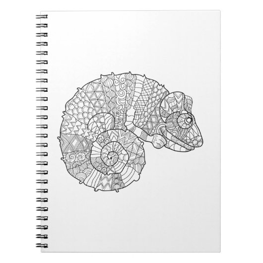 Chameleon Zendoodle Notitieboek (Voorkant)