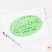 Chameleons can change coBijgevolg, custom stickers (Envelop)