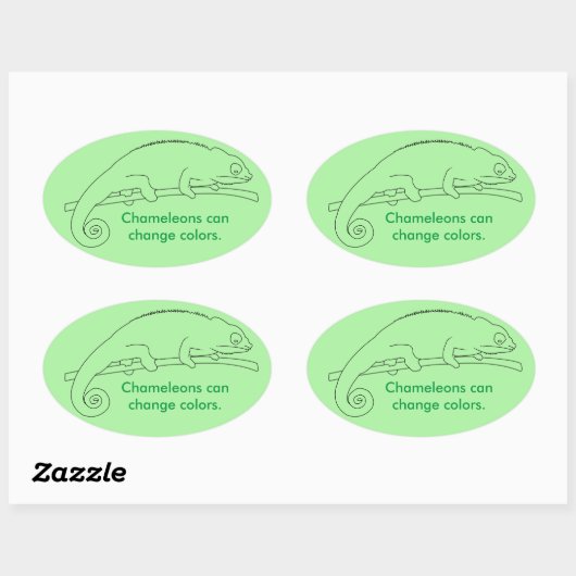 Chameleons can change coBijgevolg, custom stickers (Vel)