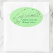 Chameleons can change coBijgevolg, custom stickers (Tas)