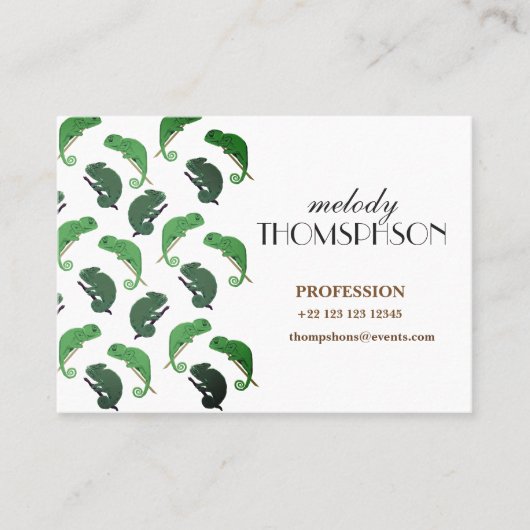 Chameleons Visitekaartje (Voorkant)