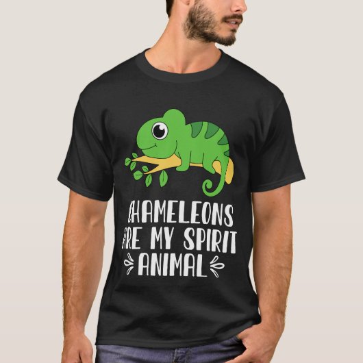 Chameleons zijn mijn dierbare dieren t-shirt (Voorkant)