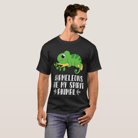 Chameleons zijn mijn dierbare dieren t-shirt (Voorkant volledig)