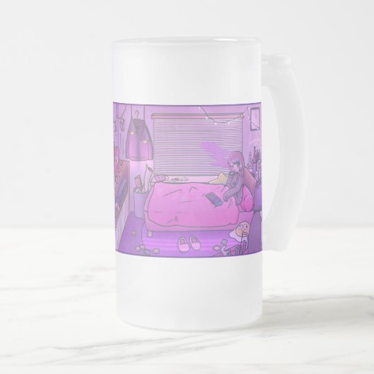 ChamiPinkRoom Matglas Bierpul (Voorkant rechts)