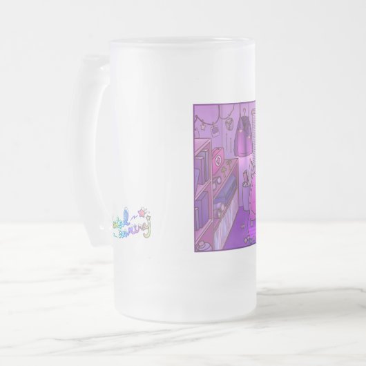 ChamiPinkRoom Matglas Bierpul (Voorkant links)