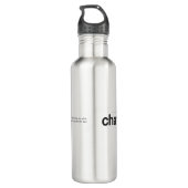 Chamo Stainless Steel Water Fles (Achterkant)