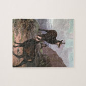 Chamois door CE Swan, Geiten in de Bergen Legpuzzel (Horizontaal)