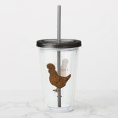 Chamois polish cartoon acryl drinkbeker (Voorkant)